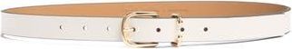 Kate Spade New York barbell buckle belt in Cream /Polished Gold at Nordstrom Rack, Size X-Small