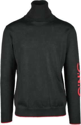Costume National Stijlvolle Gebreide Trui Mix Cashmere - Heren - Coltruien - Zwart - L - Wol - Truien & Vesten