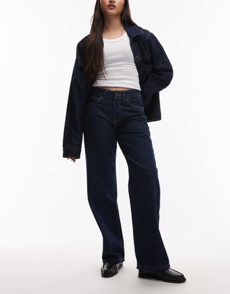 Dickies Jeans dritti ampi indaco scuro-Blu