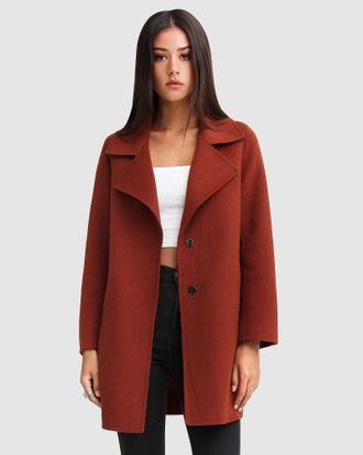 Belle & Bloom Ex-Boyfriend Wool Blend Oversized Jacket