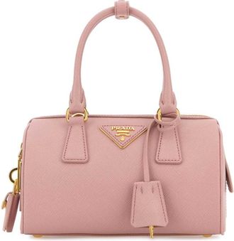 Prada Pink Logo Mini Satchel