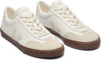 Veja Volley Leather Sneaker in White Natural Bark at Nordstrom, Size 45