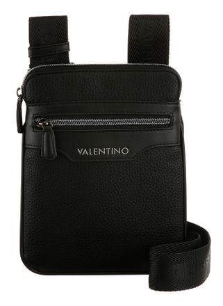 Valentino Handbags Umh&auml;ngetasche VALENTINO BAGS EFEO, Herren, Gr. B/H/T: 16cm x 21cm x 1cm, schwarz (nero), Lederimitat, Taschen Umh&auml;ngetasche, Herrentasche Schultertasc