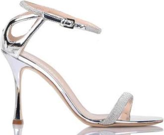 Ninalilou Sandalen - Dames - Sandalen met hakken - Grijs - 39 EU - Schoenen