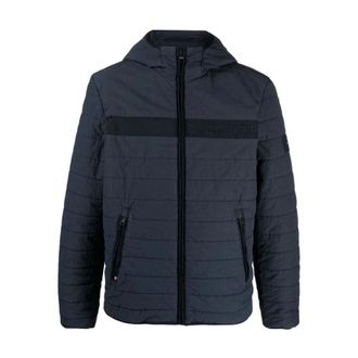 Tommy Hilfiger Gewatteerde Jas met Capuchon - Heren - Gewatteerde jassen - Blauw - L - Jassen