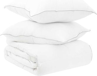 vidaXL Conjunto De Edred&oacute;n Y Almohadas 3 Uds. 135 X 220 Cm Invierno Vidaxl