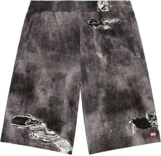 Diesel Gescheurde Denim Shorts met Zakken - Heren - Denim shorts - Veelkleurig - M - Denim - Korte Broeken