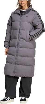 adidas Adicolor Long Down Puffer - female - Adidas - Skateboarding - Gray - XS - Sport