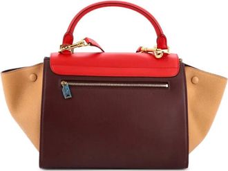 Celine Tricolor Trapeze Bag Leather Small satchel - Bruin