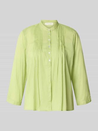 Christian Berg Regular Fit Bluse mit Drapierungen und 3/4-Arm in Grass, Gr&ouml;&szlig;e 34