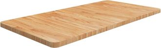vidaXL Encimera Ba&ntilde;o Madera Maciza Tratada Marr&oacute;n Claro 100x50x2,5 Cm Vidaxl