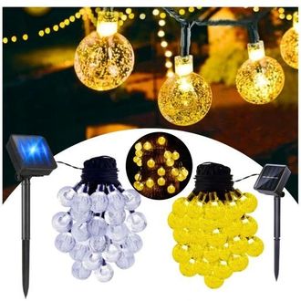 OEM Guirnalda Solar De Luces De Jard&iacute;n Con 30 Led Y Sensor Crepuscular