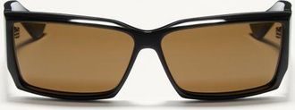 Valentino Rectangular Acetate Eyewear unisex BLACK/YELLOW 60