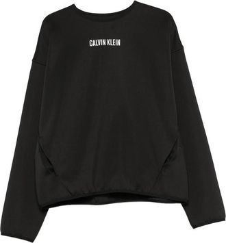 Calvin Klein Logo-print Crew-neck Sweatshirt
