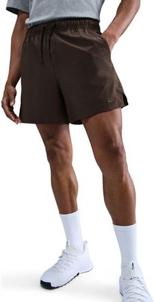 Nike Dri-Fit Unlimited 5-Inch Athletic Shorts in Baroque Brown/black at Nordstrom Rack, Size X-Large