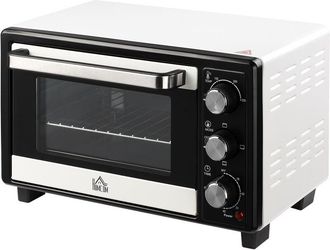 HOMCOM Horno El&eacute;ctrico De Sobremesa 16l 1400w Con 3 Modos De Calor Temperatura Hasta 230 &deg; Temporizador Bandeja De Horneado Y Rejilla 44x32x28,1 Cm