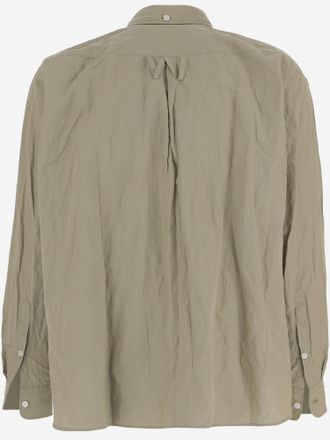 Willy Chavarria Mens Shirt Cotton-Blend Khaki