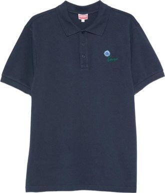 Kenzo Tulip Slim Polo - Heren - Polos - Blauw - S - Katoen - Tops