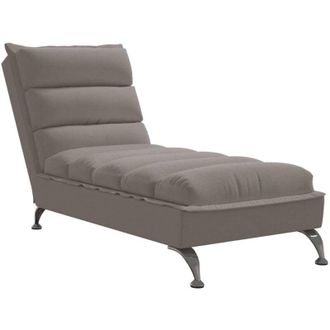 vidaXL Sof&aacute; Div&aacute;n Con Cojines Tela Gris Taupe Vidaxl