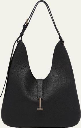 Tom Ford Kara Medium Hanging T Leather Hobo Bag