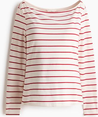H&M MAMA Shirt mit U-Boot-Ausschnitt - Red