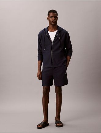 Calvin Klein Jeans Calvin Klein Mens Cotton Blend Boucle Pull-On Shorts - Navy - 2XL