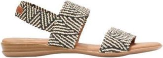 Andr&eacute; Assous Nigella Woven Slingback Sandal in Natural/black at Nordstrom, Size 10