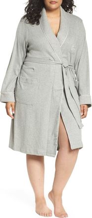 Lauren Ralph Lauren Shawl Collar Robe in Heather Grey at Nordstrom, Size 1X