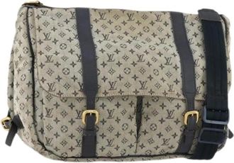 Louis Vuitton Pre-owned Monogram Mini Canvas Schoudertas - Dames - Vintage Schoudertas - Blauw - ONE Size - Leer - Vintage