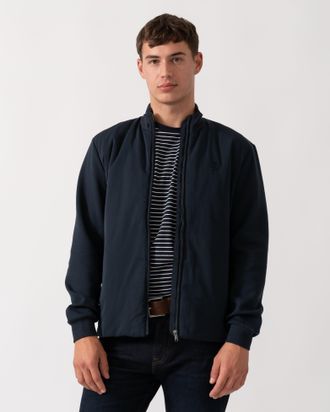 Lyle & Scott Mens Hybrid Jacket in Dark Blue Cotton - Size X-Large