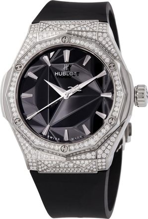Hublot Pre-owned Hublot Classic Fusion Orlinski Automatic Diamond Black Dial Mens Watch 550.NS.1800.RX.1604.ORL19