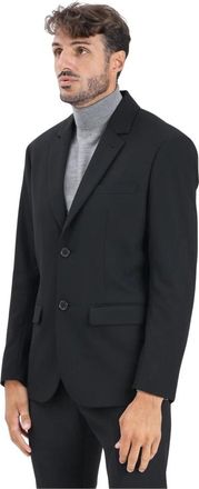 A|X Armani Exchange Klassieke Zwarte Jas voor Mannen - Heren - Blazers - Zwart - 4XS - Jassen