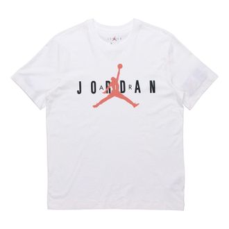 Nike Jordan Air Jordan Wordmark Jumpman Logo TEE Men White CK4213-100