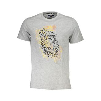 Cavalli Grigio Cotton Mens Mens T-Shirt