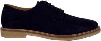 Bobbies Daim derbies het vleiende - Heren - Nette schoenen - Blauw - 40 EU - Su&egrave;de - Schoenen