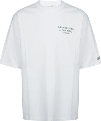 MC2 Saint Barth T-shirt Oversize Watch Have Money - - Tops - Uomo - Bianco - XL