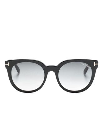 Tom Ford Eyewear Moira round-frame sunglasses - unisex - Acetate - 53 - Black