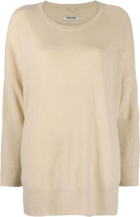 Max & Moi Mll Round Neck Sweater - Dames - Ronde hals truien - Bruin - L - Kasjmier - Truien & Vesten