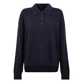 Anine Bing Lee Polo Sweater - Tops - Mujer - Azul - XS