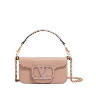 Valentino Garavani Loc&ograve; Small Shoulder Bag With Jewel