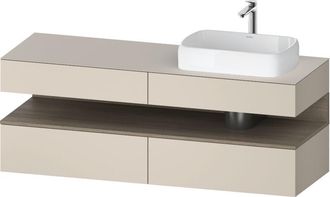 Duravit Qatego Consola Mueble Bajo Lavabo, 2 Extensiones, 2 - Duravit