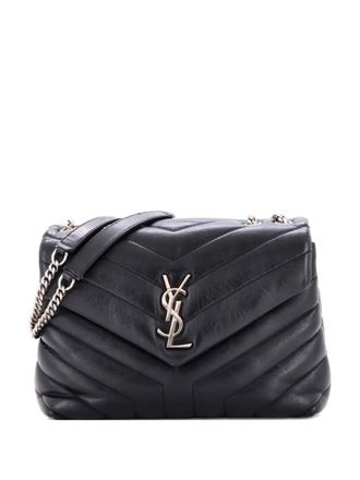 Saint Laurent Loulou Matelasse Chevron Leather Small shoulder bag - women - Calf Leather - One Size - Black