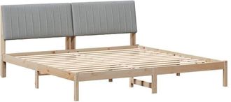 vidaXL Estructura De Cama Marr&oacute;n 200 X 200 Cm Madera De Pino Macizo Vidaxl