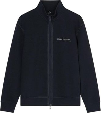 A|X Armani Exchange Af 21870 Zip Sweatshirt - Heren - Vesten met rits - Blauw - 2XL - Katoen - Hoodies & sweatvesten