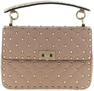 Valentino Garavani Pink Rockstud Spike Shoulder Bag