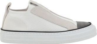 Brunello Cucinelli Womens Sneakers White Upper: Nylon Trainers
