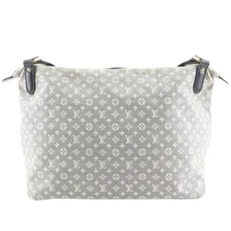 Louis Vuitton Pre-owned Cross Body Bags, female, Gray, Size: ONE SIZE Pre-owned Vintage Canvas Shoulder Tote