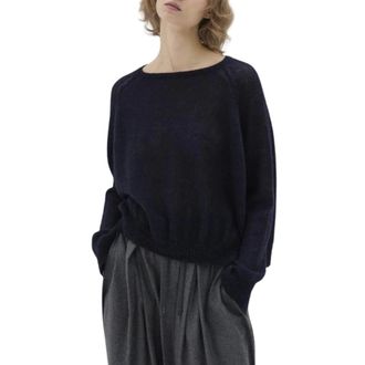 PDR Phisique Du Role Girocollo in Alpaca - - Knitwear - Donna - Blu - M