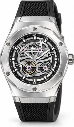 Invicta Speedway 51116 Herenhorloge - Quartz Uurwerk - Plastic met Zilveren Wijzerplaat - 45 mm