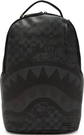 Sprayground shark-checkered backpack - Black